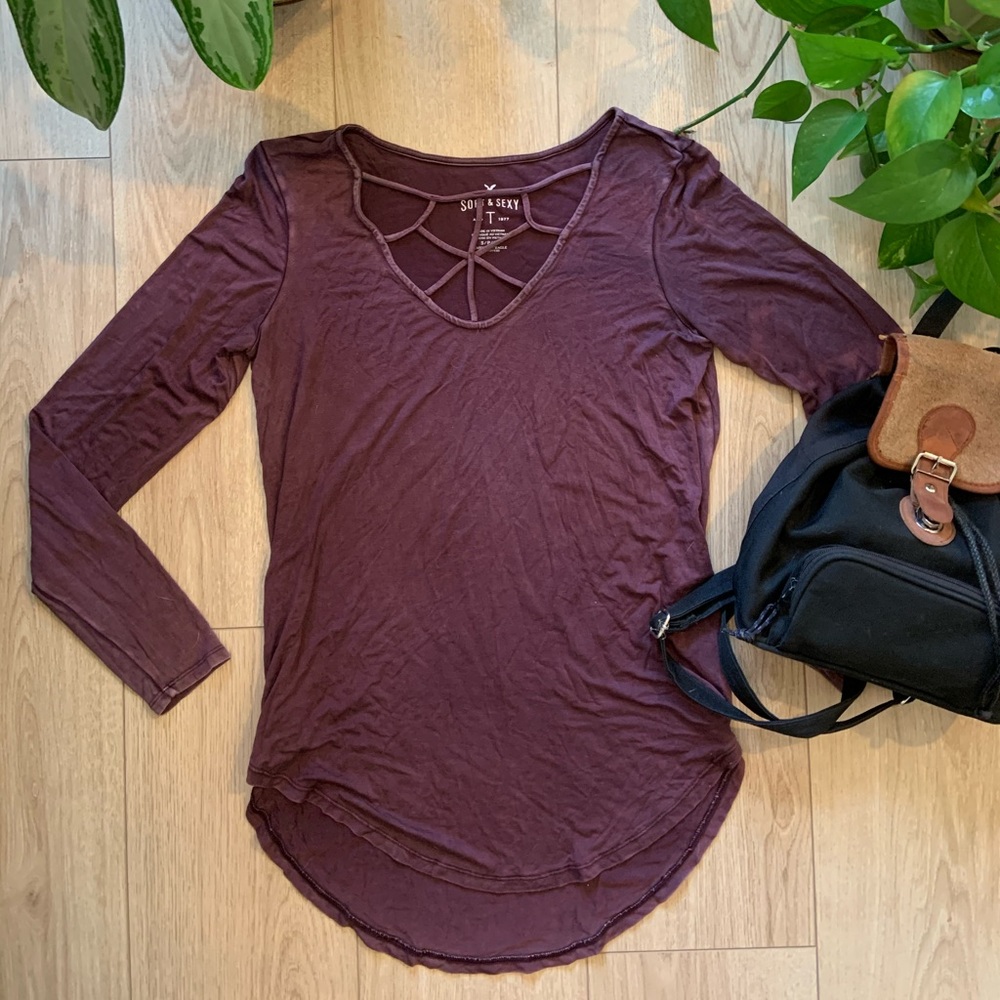 Plum long sleeve